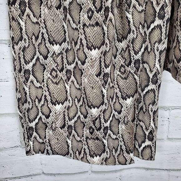 AFRM snakeskin print wrap skirt midi - Picture 7 of 8